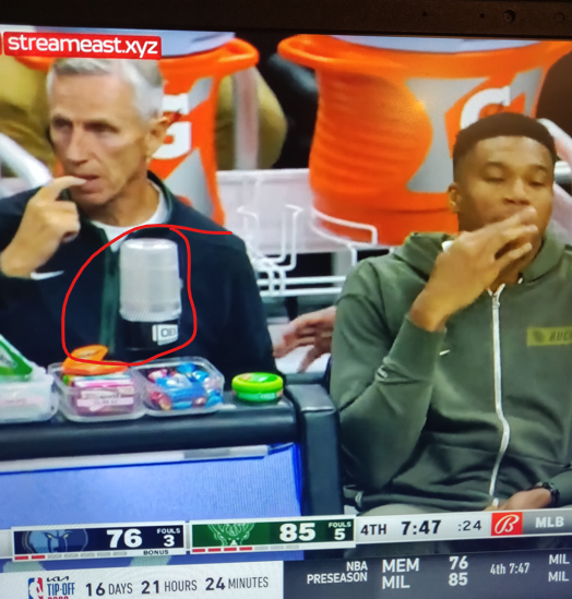 NBA Coach’s Challenge Light system featuring 3D printed components